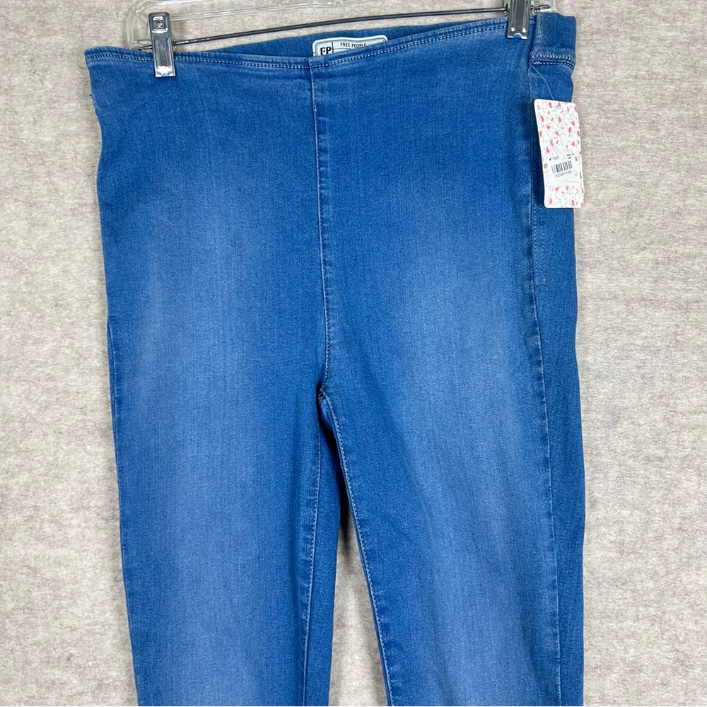 Free People Easy Goes IT Blue Women's Denim Jeggings - Size 30 - NWT - Picture 2 of 16